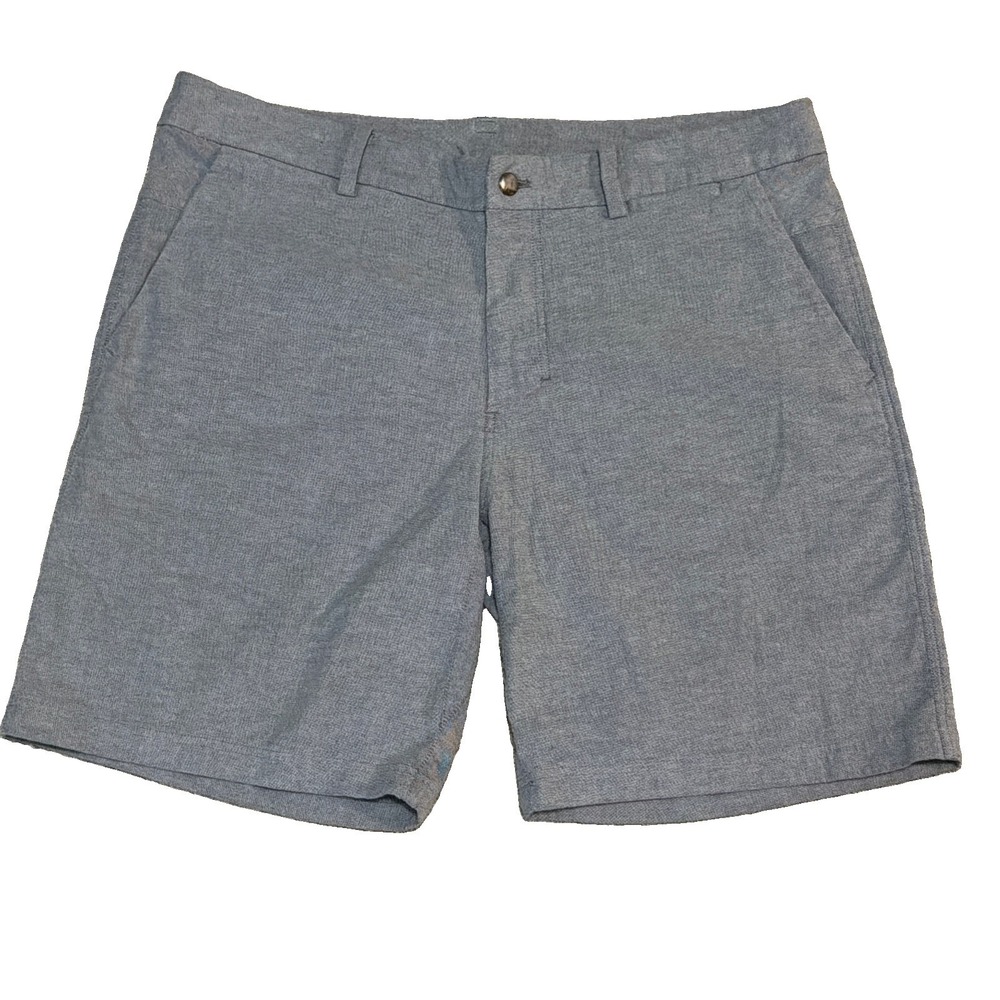 Lululemon Men's Gray 38x9 Cotton Polyester Blend 6 Pocket Shorts Stretch Comfort